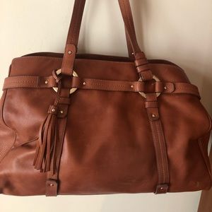 Like new Bally handbag light brown tannish